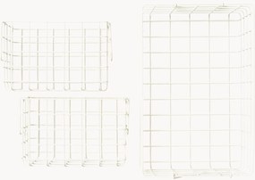 Kovové úložné košíky The Baskets, 3 ks