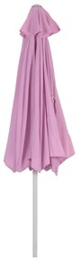 Slnečník N19 Ø 3m sklopný polyester/hliník - fialová
