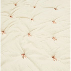 Svetložltá/ružová prešívaná detská deka z Bio bavlny 90x120 cm Bows – Cam Cam Copenhagen