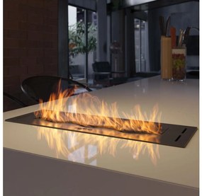 InFire - Vstavaný BIO krb 7,5x50 cm 3,5kW čierna SLIMfire Palnik Black Burner 500