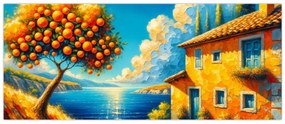 Obraz - Dom s pomarančmi II. (120x50 cm)