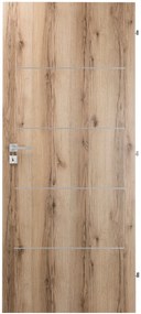 Interiérové dvere Naturel Ibiza alu pravé 80 cm dub natura IBIZAALUCPLDN80P