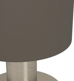 Eglo 31842 - Stolná lampa MONTETTO 1xE14/40W/230V hnedá/matný chróm