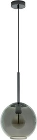 Eglo 97633 - Závesné svietidlo na lanku TINDARI 1xE27/60W/230V dýmovo čierna