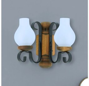 Brilagi - Nástenné svietidlo RUSTIC 2xE14/40W/230V buk