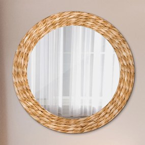 Okrúhle ozdobné zrkadlo Trstina fi 60 cm