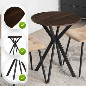 PROXIMA.store - Jedálenský stôl LAUREN FARBA: biela, FARBA NÔH: orech