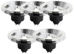 Sada 5 stmievateľných LED žiaroviek GU10 111 mm 10,5 W 770 LM 4000 K