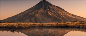 Obraz odrazu hory Taranaki, Nový Zéland (120x50 cm)
