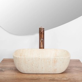 Rea Belinda Mini, umývadlo na dosku 360 x 255 x 115 cm, imitácia kameňa matná, REA-U4700