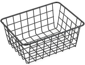 Drôtený kôš filum 24x18x10cm čierny 8058
