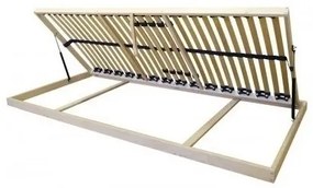 Texpol OPTIMAL HARD 5V BOČNÝ VÝKLOP - lamelový rošt 110 x 220 cm, bukové lamely + brezové nosníky