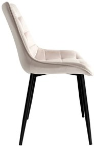 Jedálenská stolička NORMAN zamatová, béžová