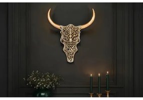 Dekorácia na stenu Bull 45561 Zlatá-Mango drevo  - Komfort-nábytok