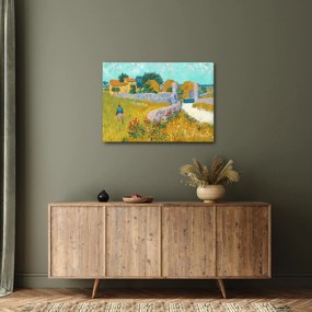 Obraz - Vincent van Gogh, Farmhouse in Provence, reprodukcia (70x50 cm)