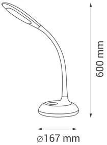 Stolná lampa Magic 2 RGB Nilsen LED BLACK DN001 DN001