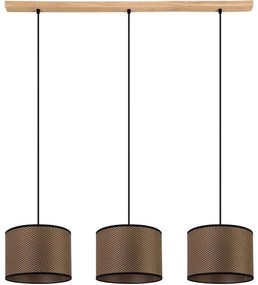 Spot-Light 1037400811551 - Závesný luster BENITA 3xE27/40W/230V, povrch dub