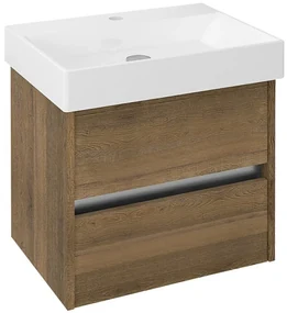 Sapho Sapho, NIRONA umývadlová skrinka 57x51,5x43cm, dub Sherwood (NR062)