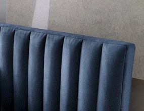 Posteľ Joy 180x200 cm, námornícka modrá látka