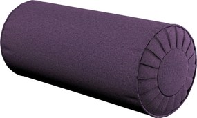 Valcový vankúš so záhybmi farba produktu fialová látka zapletaná