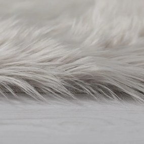 Sivý koberec Flair Rugs Sheepskin, ⌀ 120 cm