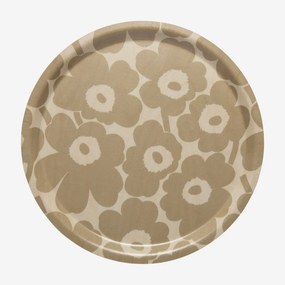 Marimekko Servírovacia Tácka Unikko 31 cm béžová
