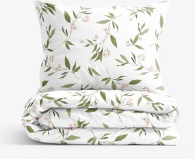 Goldea bavlnené posteľné obliečky - vôňa jazmínu 140 x 200 a 70 x 90 cm