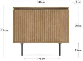 Čelo postele licia 110 x 95 cm prírodné MUZZA