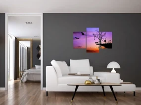 Obraz - Siluety zvierat (90x60 cm)