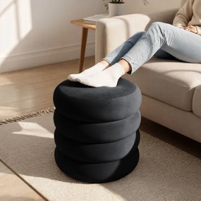 Taburetka SNUGGO čierna