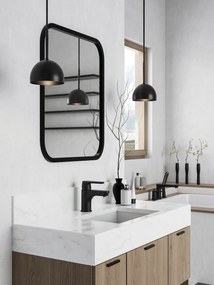 Kuchinox Dima, umývadlová batéria vrátane odtokovej zátky ClickClack h-132, čierna matná, LAV-BQD_722D