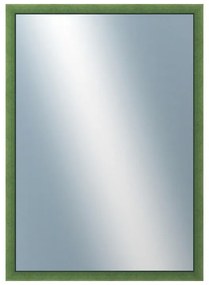 DANTIK - Zrkadlo v rámu, rozmer s rámom 50x70 cm z lišty BOX zelená morená (1751)