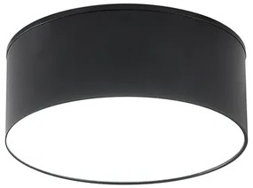 Stropné svietidlo LED teplá farba 3000K čierna SOLARI 12 cm