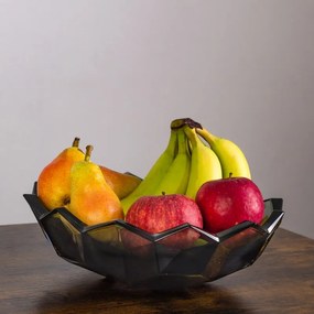 KRIŠTÁĽOVÁ MISKA BOHEMIA LUNAR SMOKEY GREEN 330MM