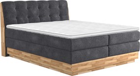 XXXLutz BOXSPRINGOVÁ POSTEĽ, 200/200 cm, antracitová - Online Only spálne - 000840005607