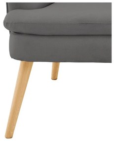 Sivé kreslo Zenia - Støraa