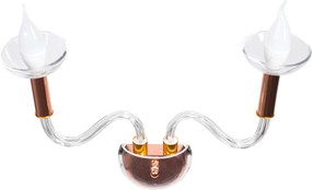 Toolight Toolight, nástenné svietidlo 2xE14 APP1082-2W, ružové zlato, OSW-08892