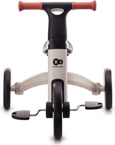 Kinderkraft 4TRIKE – 3v1 trojkolka a odrážadlo, striebornosivá