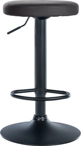 Barová stolička Ponte - koženka, čierny rám - čierny rám