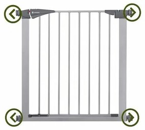 SPRINGOS Detská zábrana nastaviteľná 79-84 cm SPRINGOS BabyLock šedá