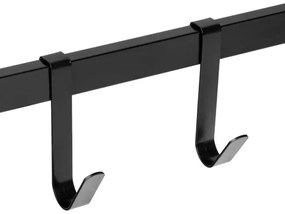 Nástenný vešiak s poličkou AZUL čierny