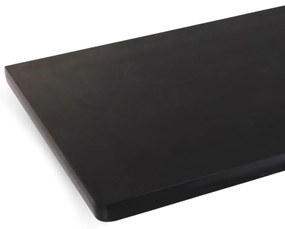 Dielenský stôl Solid MDF-30, 210 cm, závesný box, čierna