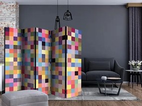 Paraván - Full range of colors II [Room Dividers] Veľkosť: 225x172, Verzia: Akustický