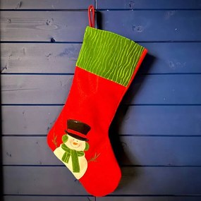 DECOLED Vánoční punčocha se sněhulákem, 50 cm