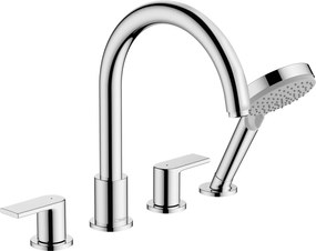 Hansgrohe Vernis Shape, batéria na okraj vane, 4-otvorová inštalácia, chrómová, 71459000