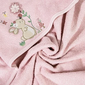 DETSKÝ UTERÁK BABY47 100X100 CM RUŽOVÁ