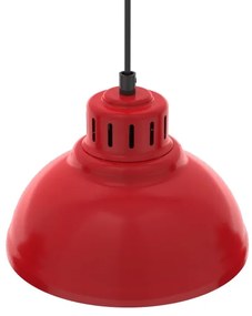 Luster na lanku SVEN 5xE27/15W/230V červená