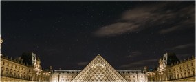 Obraz - Louvre v noci (120x50 cm)