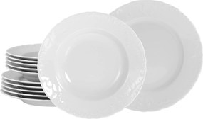 XXXLutz JEDÁLENSKÝ SERVIS Rokoko weiss 12-dielne Creatable - Online Only bytové doplnky - 007768068802