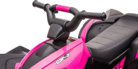 LEAN CARS HL568 Ružový dobíjací štvorkolka